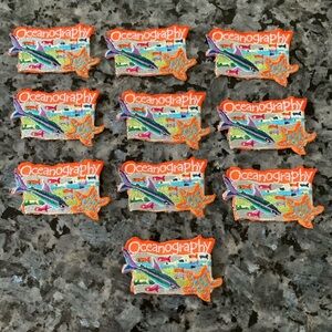 💚Lot of 10 Oceanography Patches Girl Scouts Fun Patch